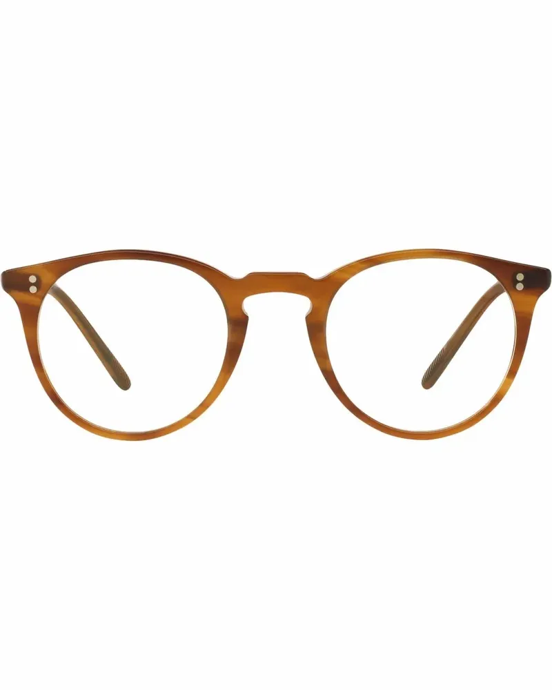 Oliver Peoples O'Malley Brille mit rundem Gestell - Weiß Weiß