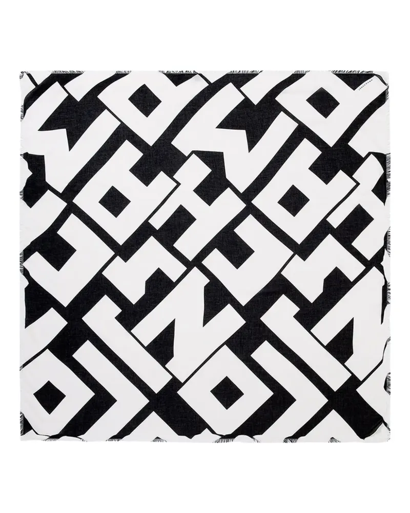 Longchamp fringed scarf - Schwarz Schwarz