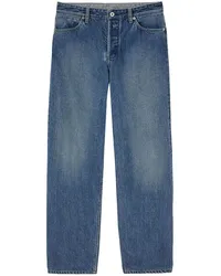 Jil Sander Halbhohe Straight-Leg-Jeans Blau