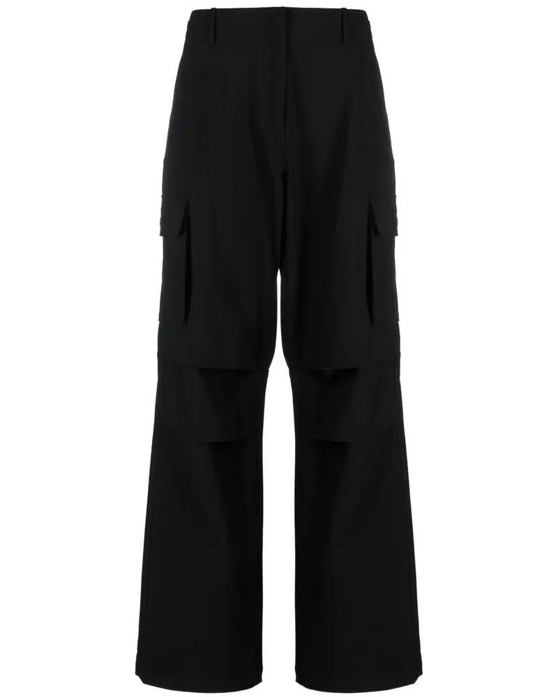 COPERNI Cargohose mit weitem Bein Schwarz