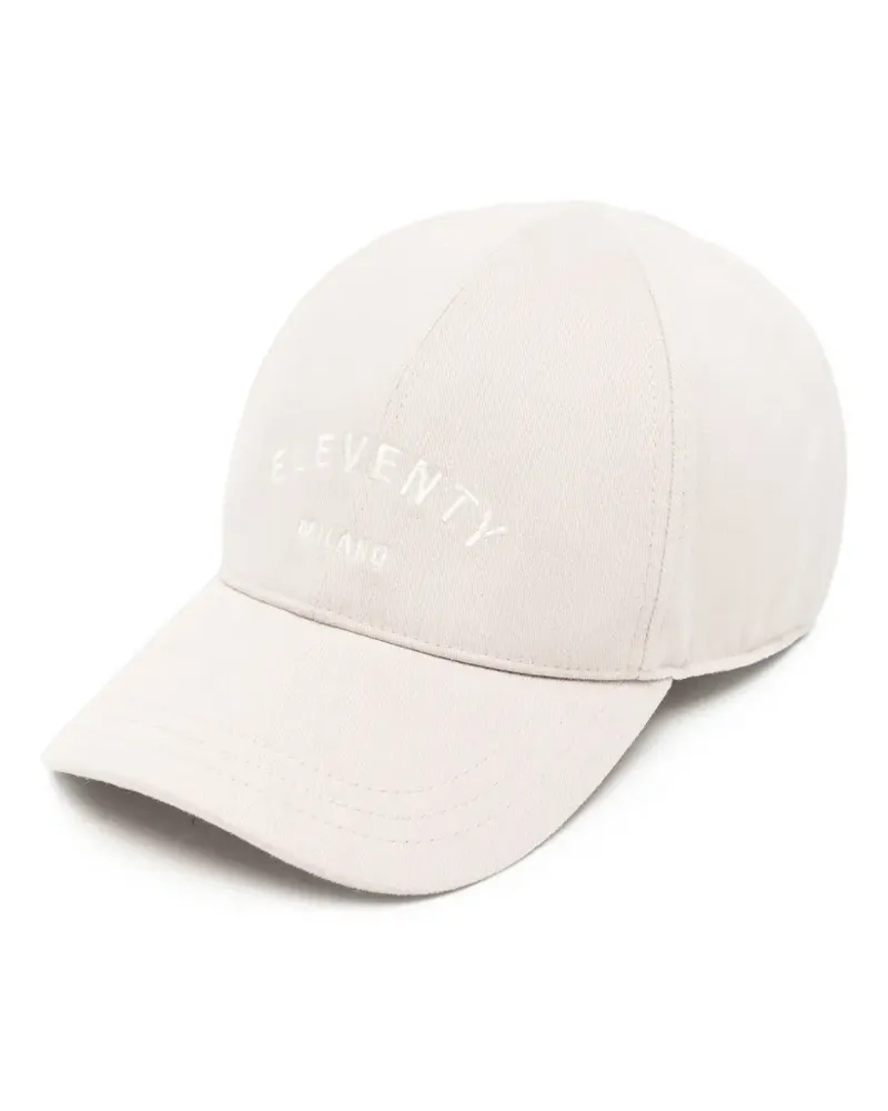 Eleventy Baseballkappe mit Logo-Stickerei - Nude Nude