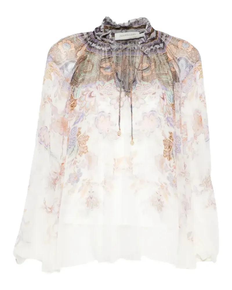 Zimmermann Luna paisley-print blouse - Weiß Weiß