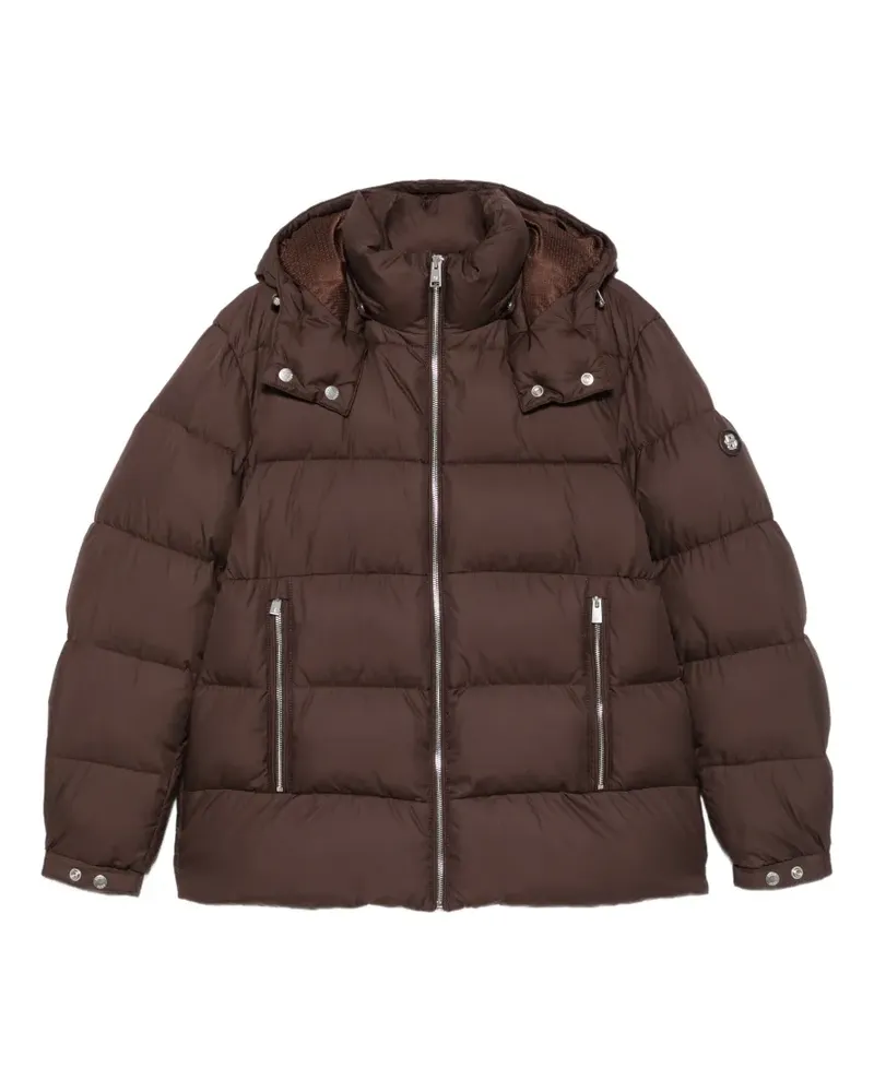 HUGO BOSS Gesteppte Kapuzenjacke - Braun Braun