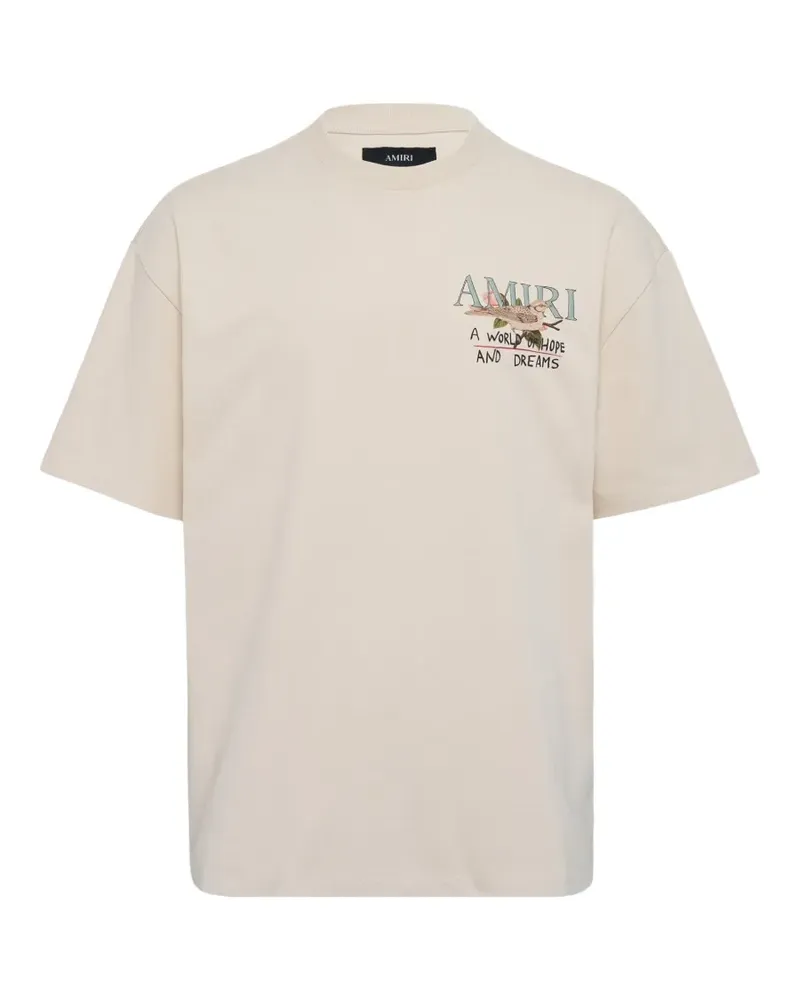 Amiri Hope and Dreams cotton T-shirt - Nude Nude