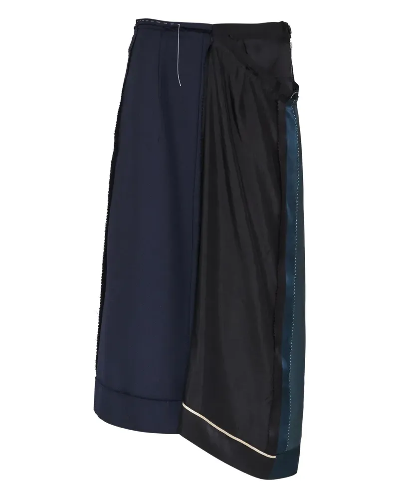 Maison Margiela Asymmetrischer Midirock - Blau Blau