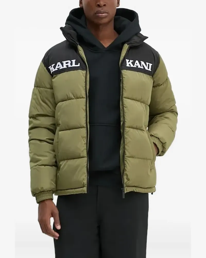 Karl Kani Gefütterte Jacke in Colour-Block-Optik - Grün Grün