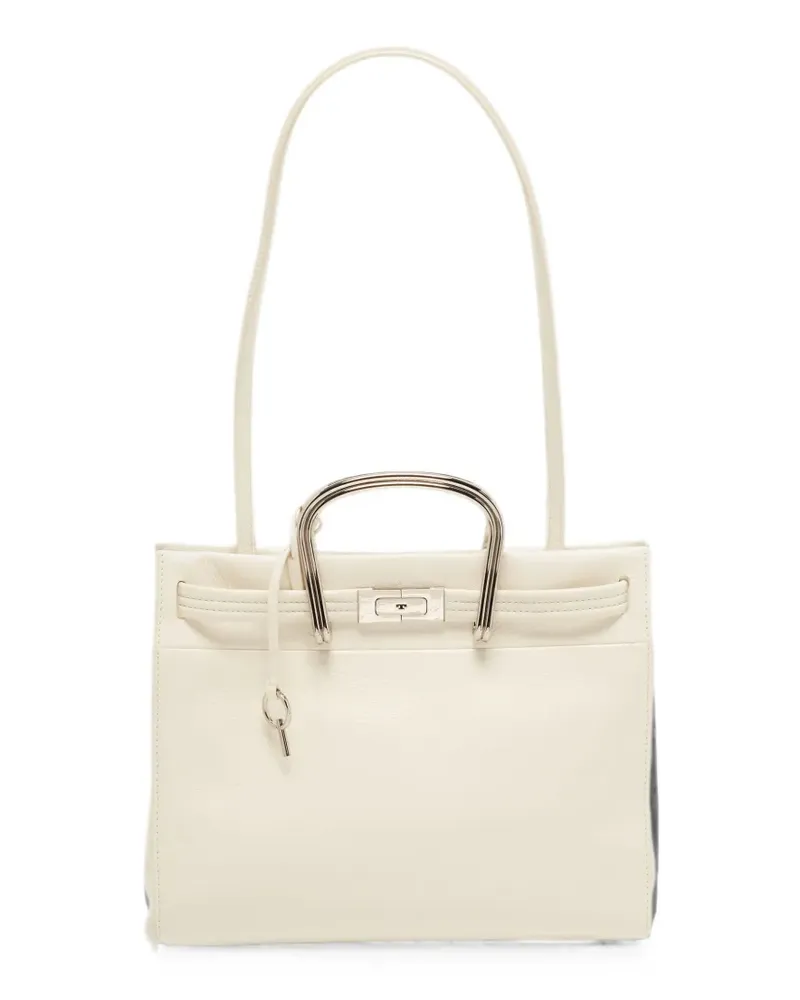 Tory Burch Soft Lee Radziwill leather tote bag - Weiß Weiß