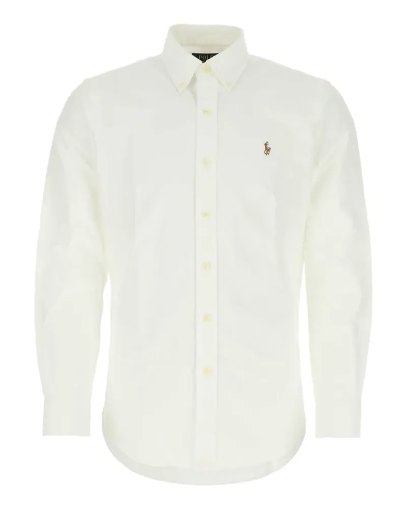 Ralph Lauren embroidered-logo Oxford shirt - Nude Nude