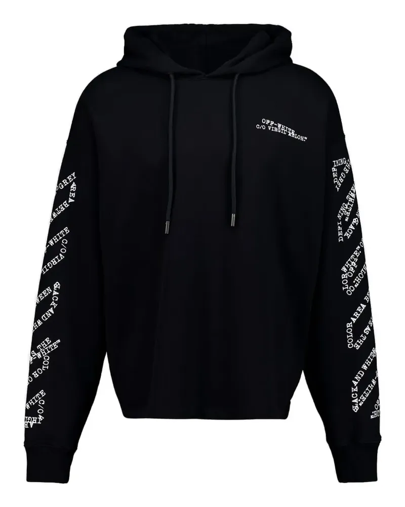 OFF-WHITE arrow diag loose hoodie - Schwarz Schwarz