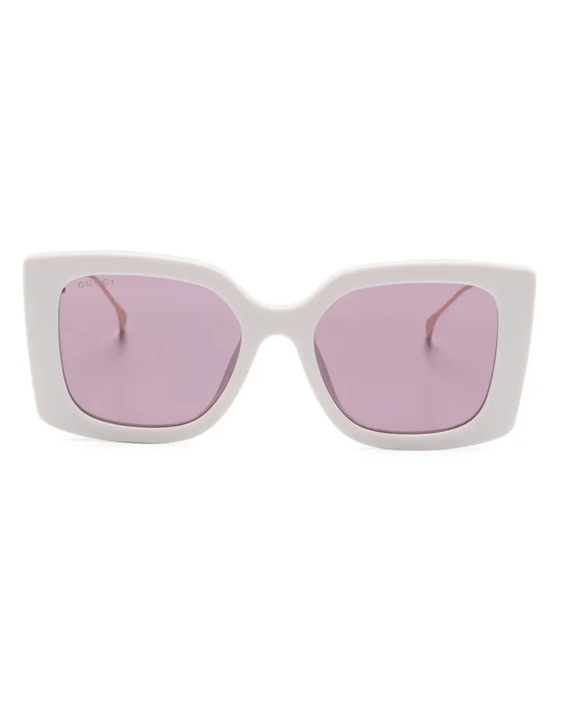 Gucci Oversized-Sonnenbrille mit GG - Rosa Rosa