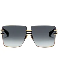 Balmain Sonnenbrille mit Oversized-Gestell Schwarz