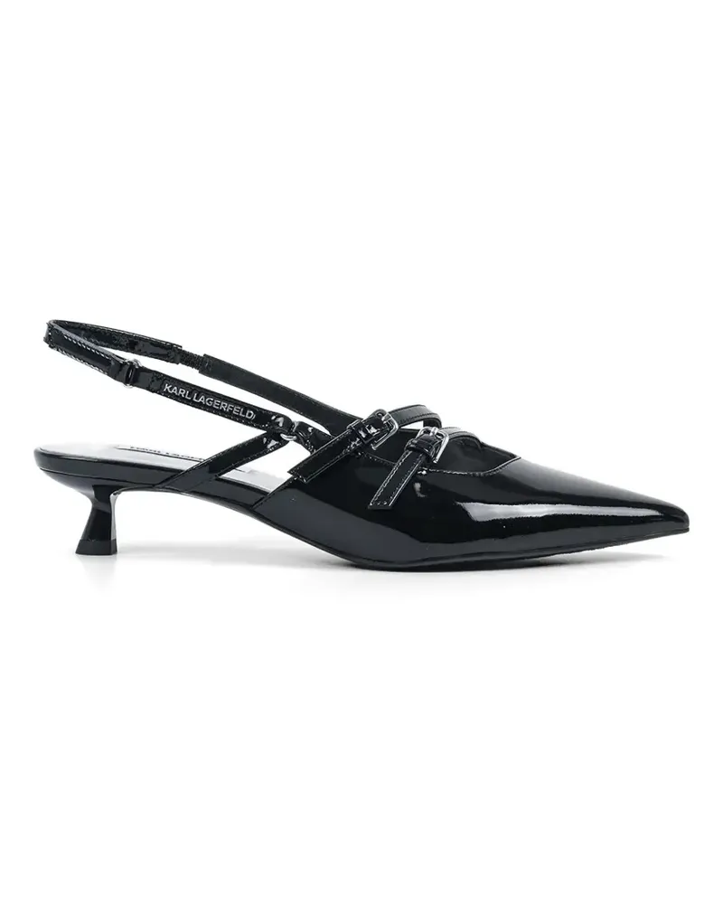 Karl Lagerfeld Pasha Pumps mit Schnallenriemen - Schwarz Schwarz