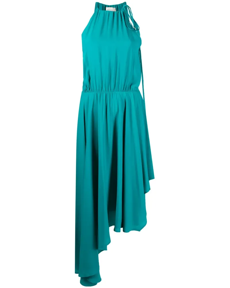 Semicouture Kleid mit asymmetrischem Saum - Blau Blau