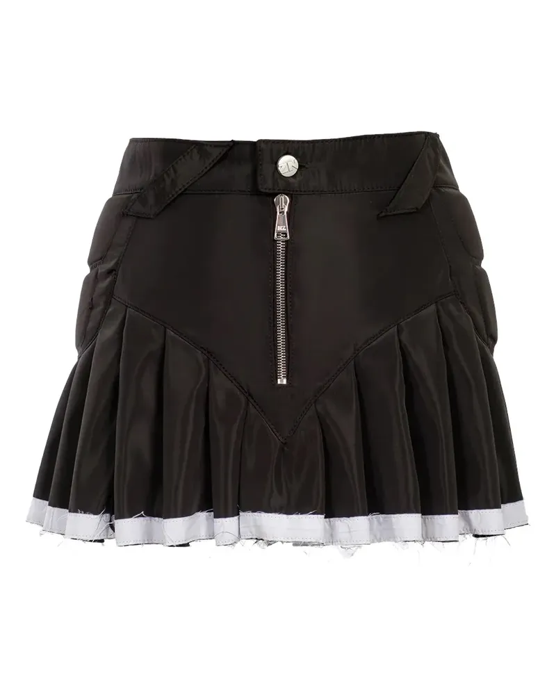 Natasha Zinko pleated mini skirt - Schwarz Schwarz