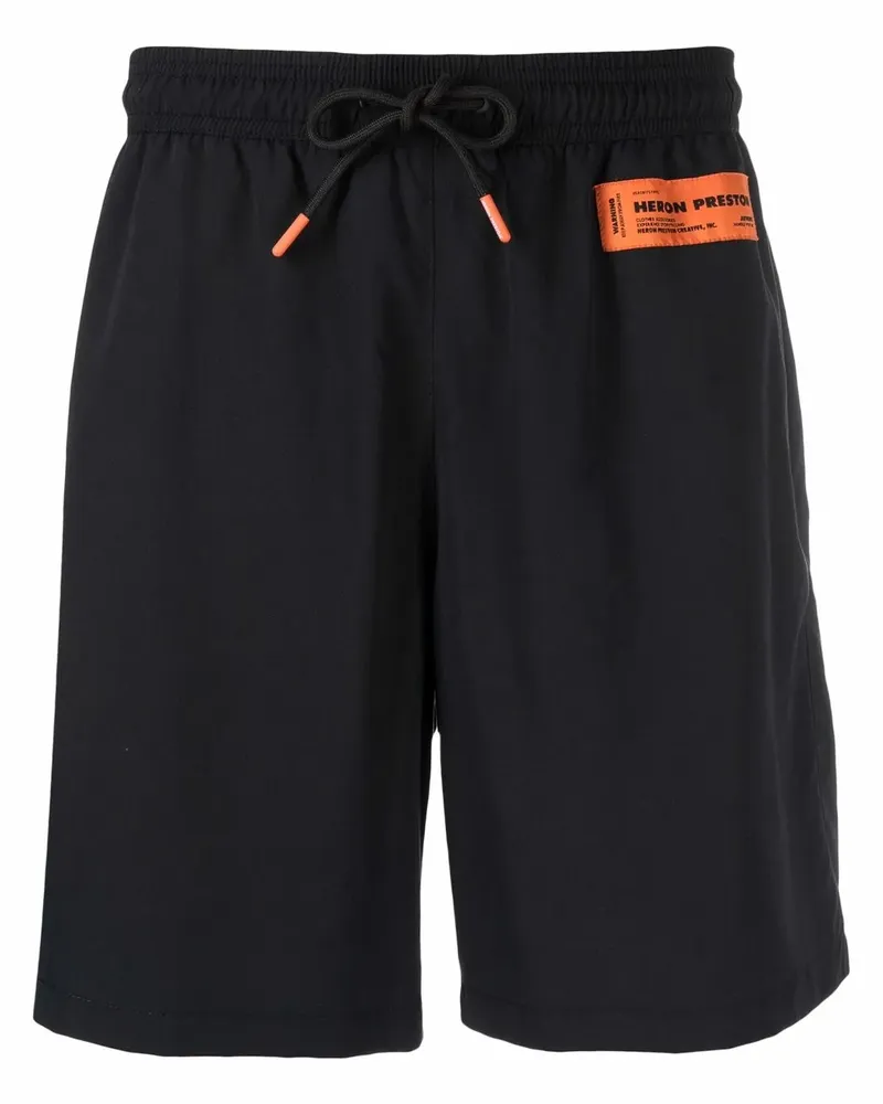 Heron Preston Badeshorts mit Kordelzug - Schwarz Schwarz