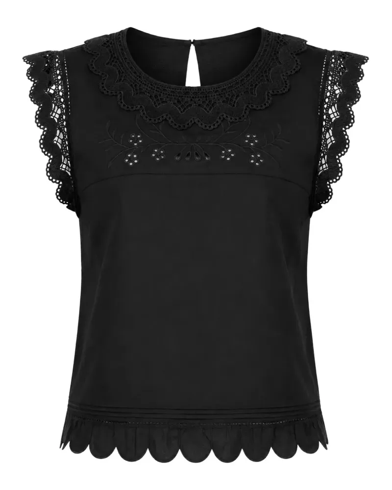 The Garment Kirsten broderie-anglaise blouse - Schwarz Schwarz