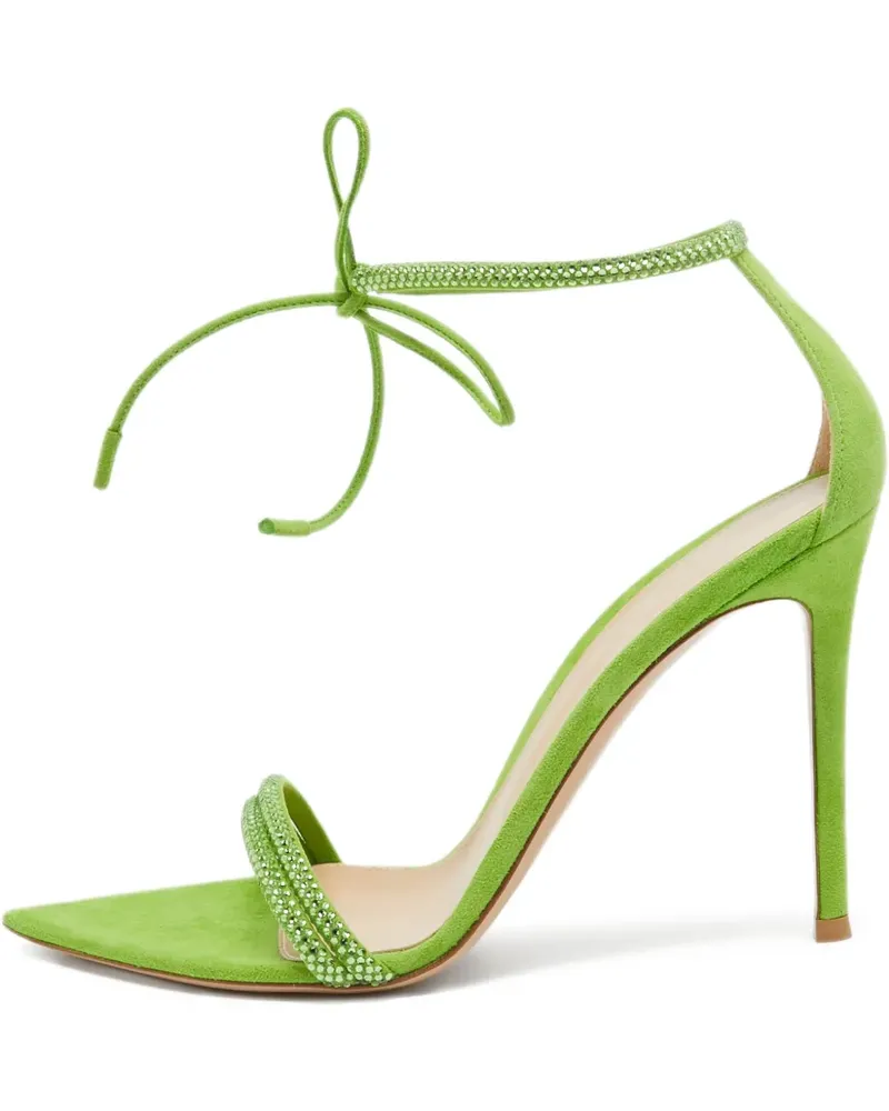 Gianvito Rossi Pre-owned Montecarlo Stiletto-Sandalen mit Riemen 110mm - Grün Grün