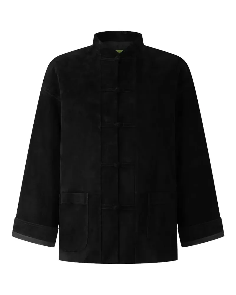 Shanghai Tang Tang Jacke aus Wildleder - Schwarz Schwarz