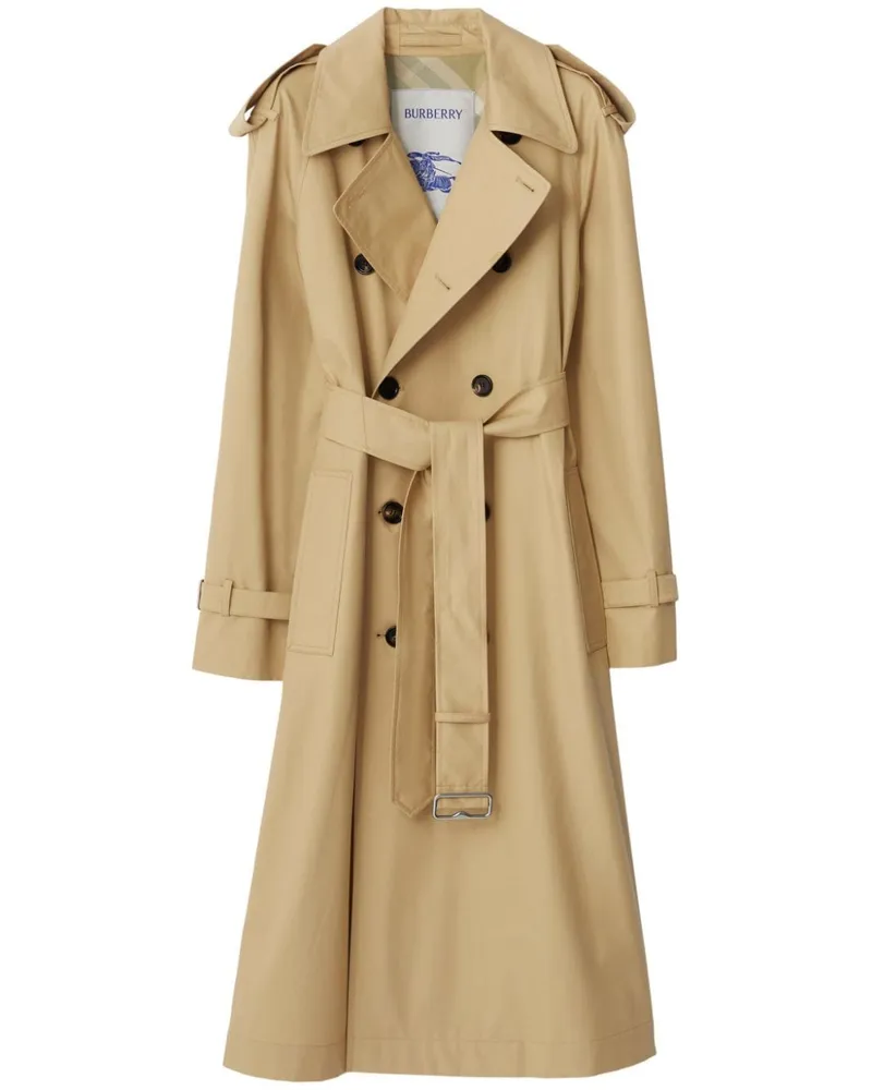 Burberry Trenchcoat aus Gabardine - Nude Nude