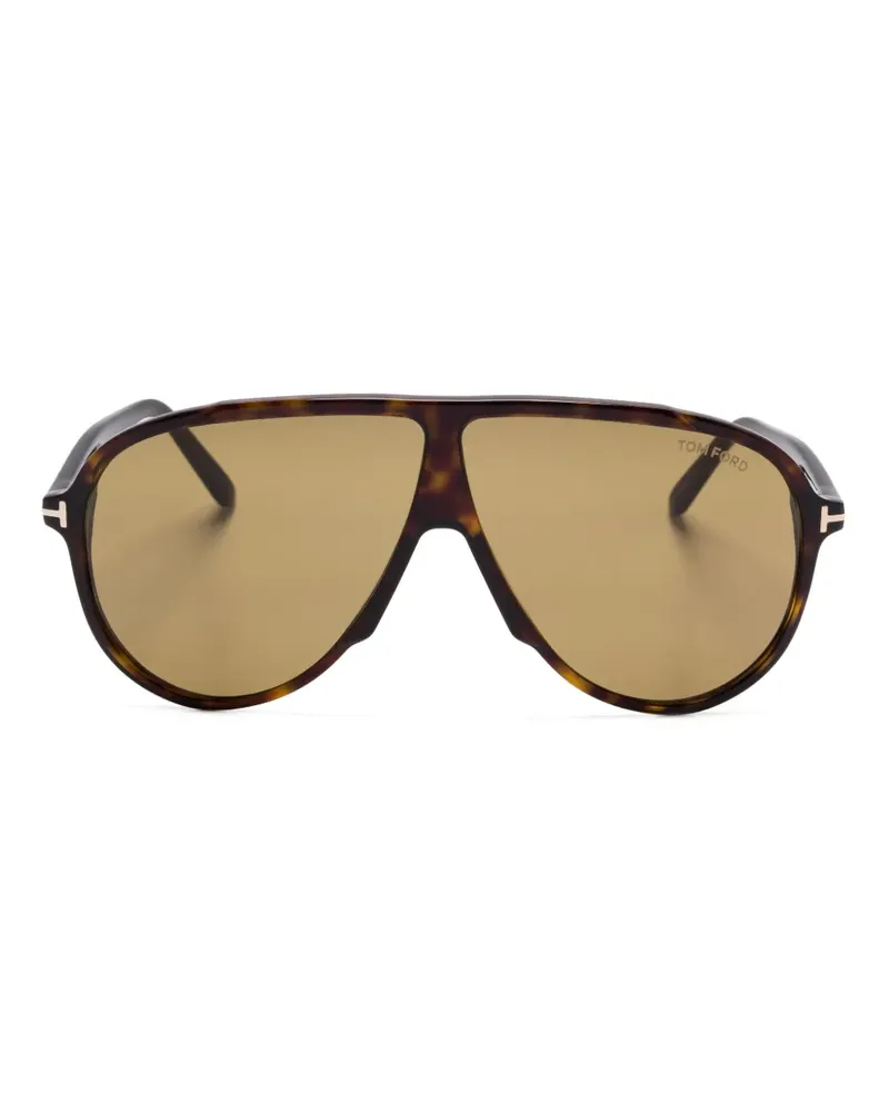 Tom Ford Getönte Pilotenbrille - Braun Braun