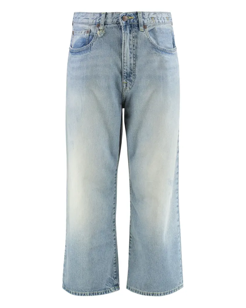 R13 Jeans mit weitem Bein - Blau Blau
