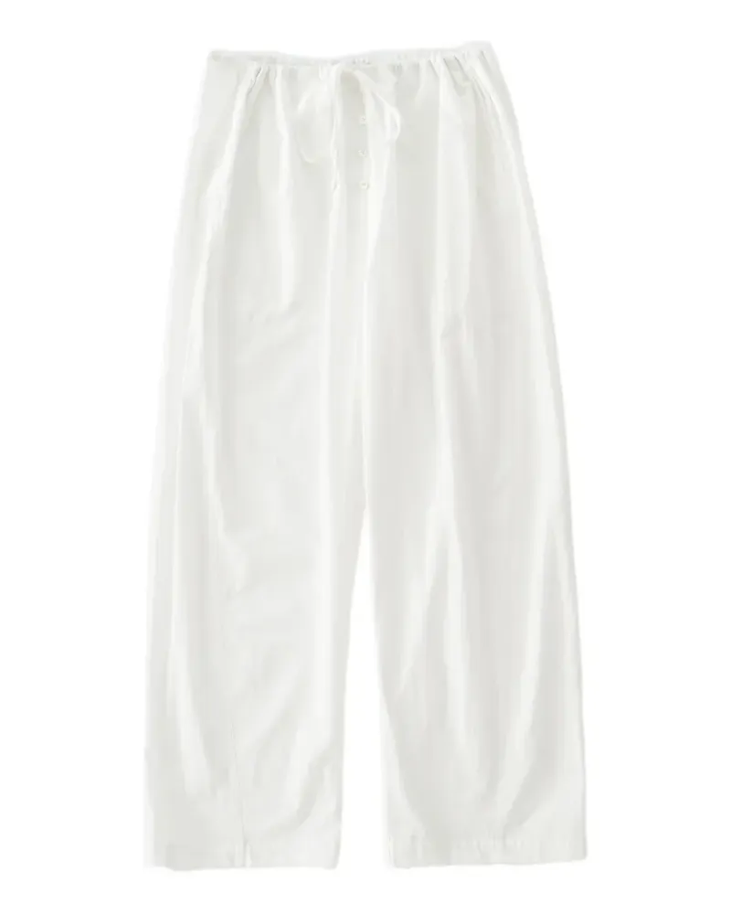Studio Nicholson Ventura Hose mit Bindegürtel - Weiß Weiß