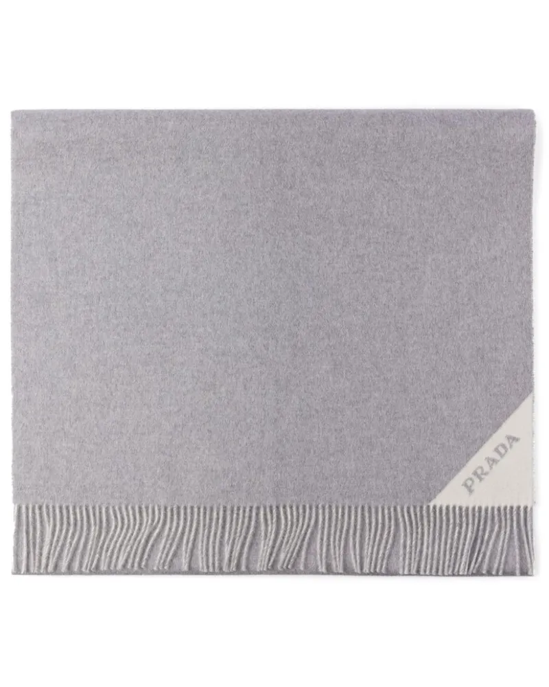 Prada Schal aus Kaschmir - Grau Grau