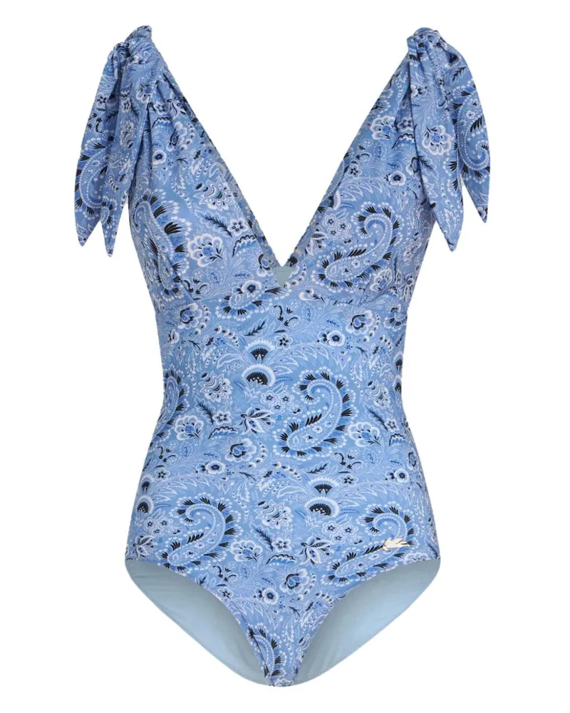 Etro Badeanzug mit Paisleymuster - Blau Blau