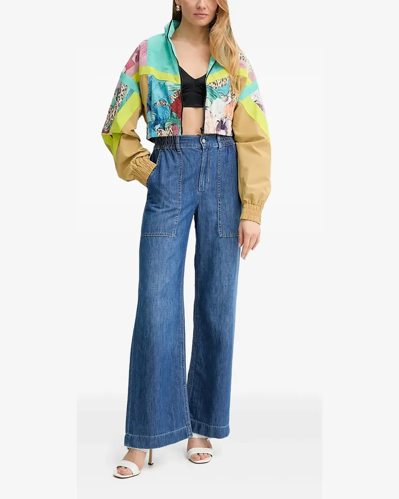 Just Cavalli Jacke mit Blumen-Print - Grün Grün