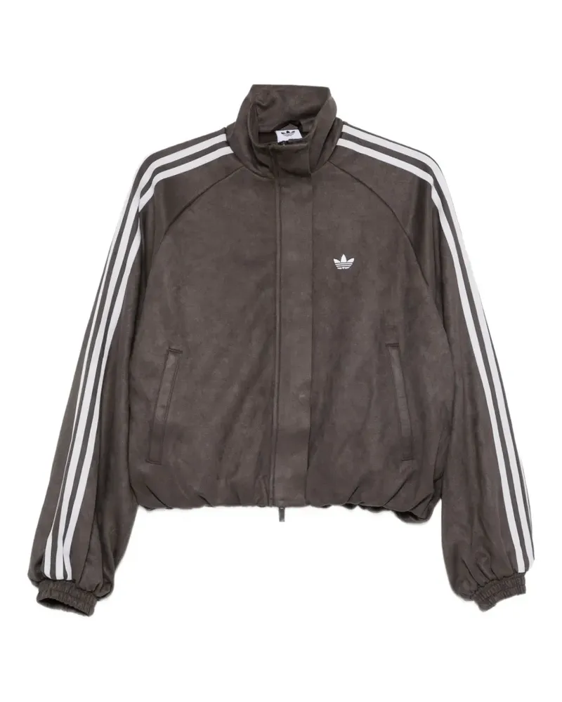adidas Adilenium Season 6 logo-embroidered side-stripe jacket - Braun Braun