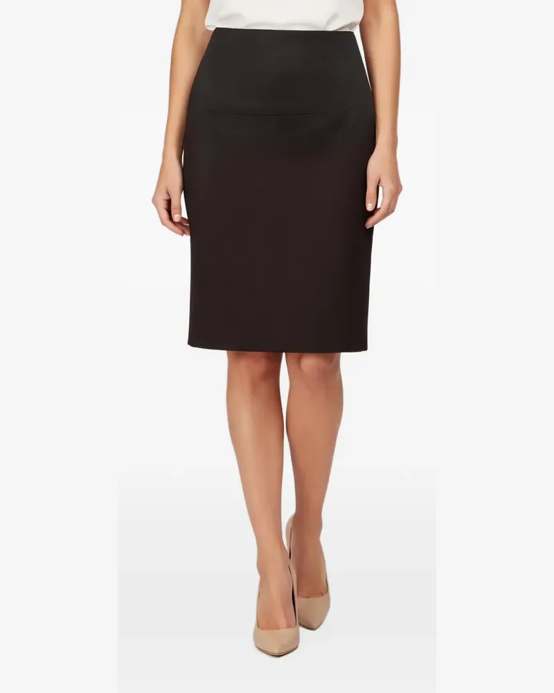 HUGO BOSS Bleistiftrock aus Filz - Schwarz Schwarz