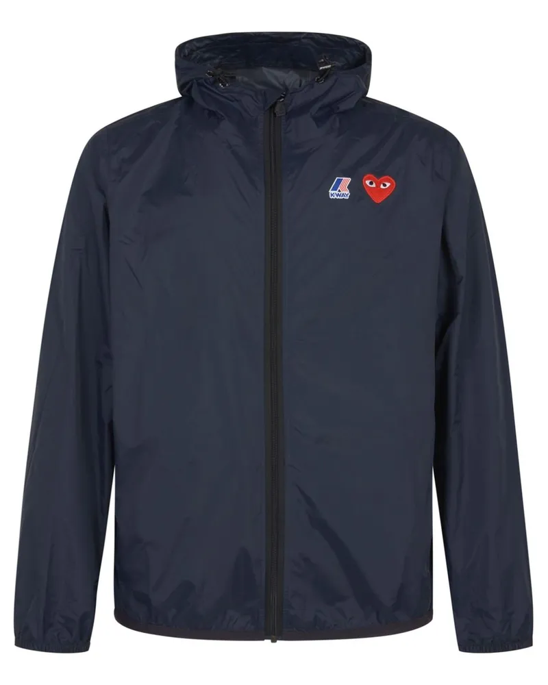 Comme des Garçons x K-Way leichte Kapuzenjacke - Blau Blau