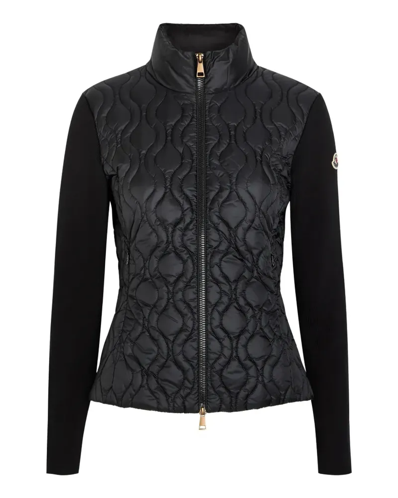 Moncler Gesteppte Jacke - Schwarz Schwarz