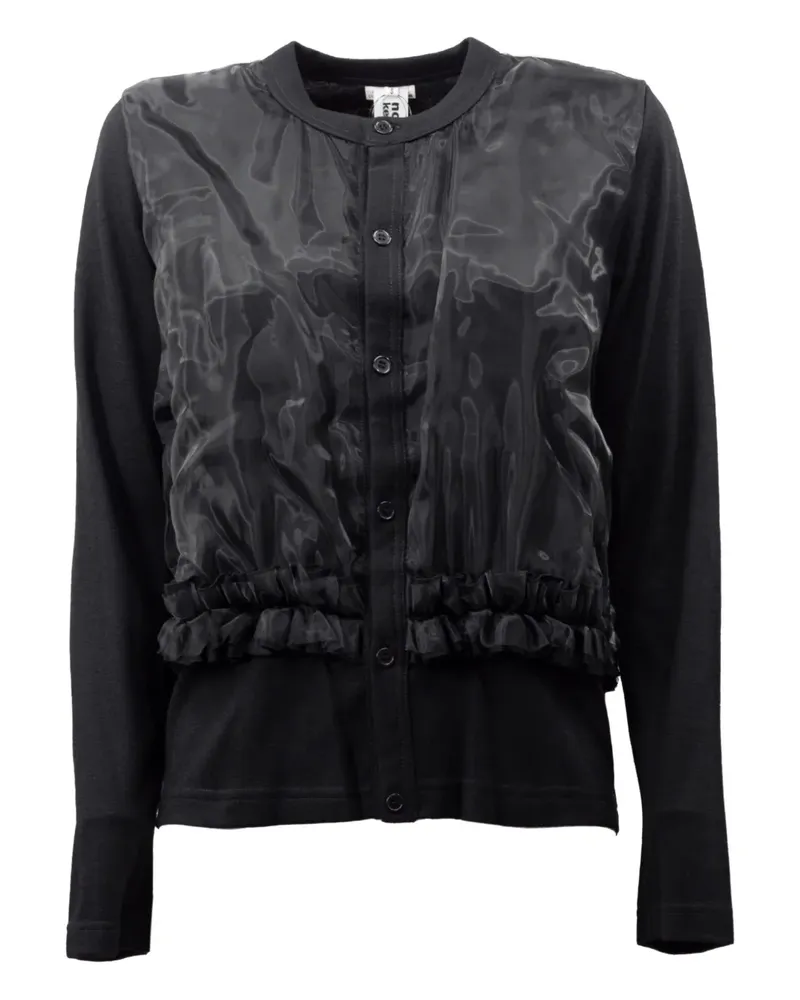 Comme des Garçons ruffle-detail cardigan - Schwarz Schwarz