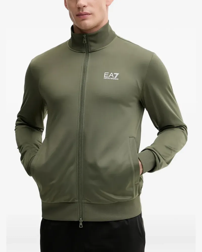 EA7 zip-up long-sleeve sweatshirt - Grün Grün