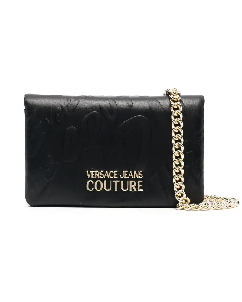 Versace Jeans Tasche mit Logo - Schwarz Schwarz