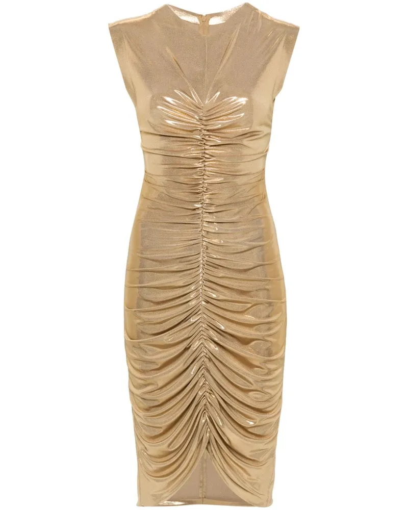 Norma Kamali Klassisches Minikleid - Gold Gold