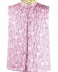 Comme des Garçons x KAWS Weste mit grafischem Print Rosa