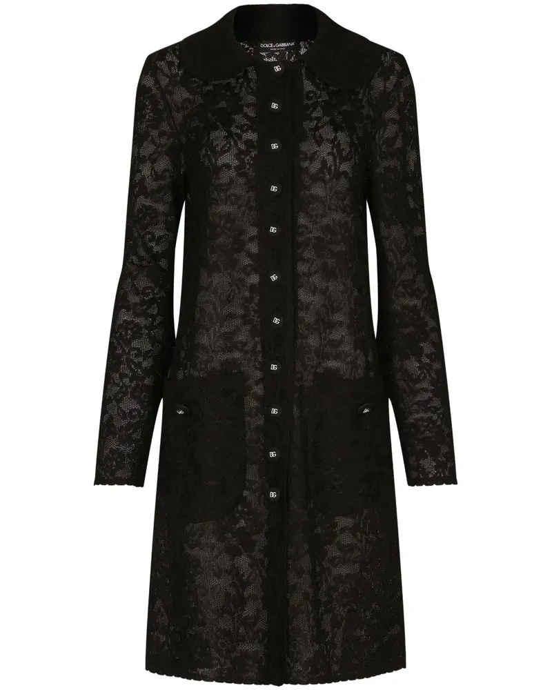 Dolce & Gabbana Jacke mit DG - Schwarz Schwarz