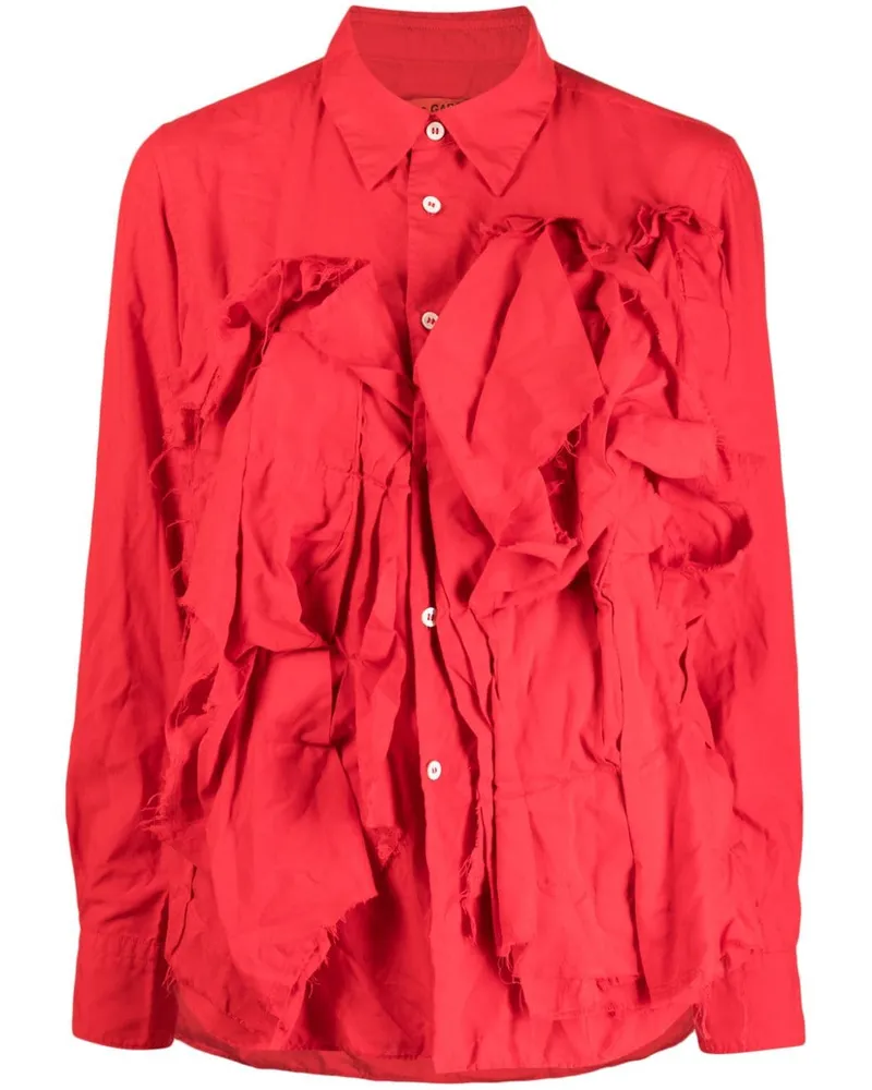 Comme des Garçons Hemd mit Applikationen - Rot Rot