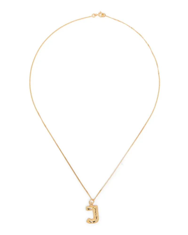 Completedworks J-pendant necklaces - Gold Gold