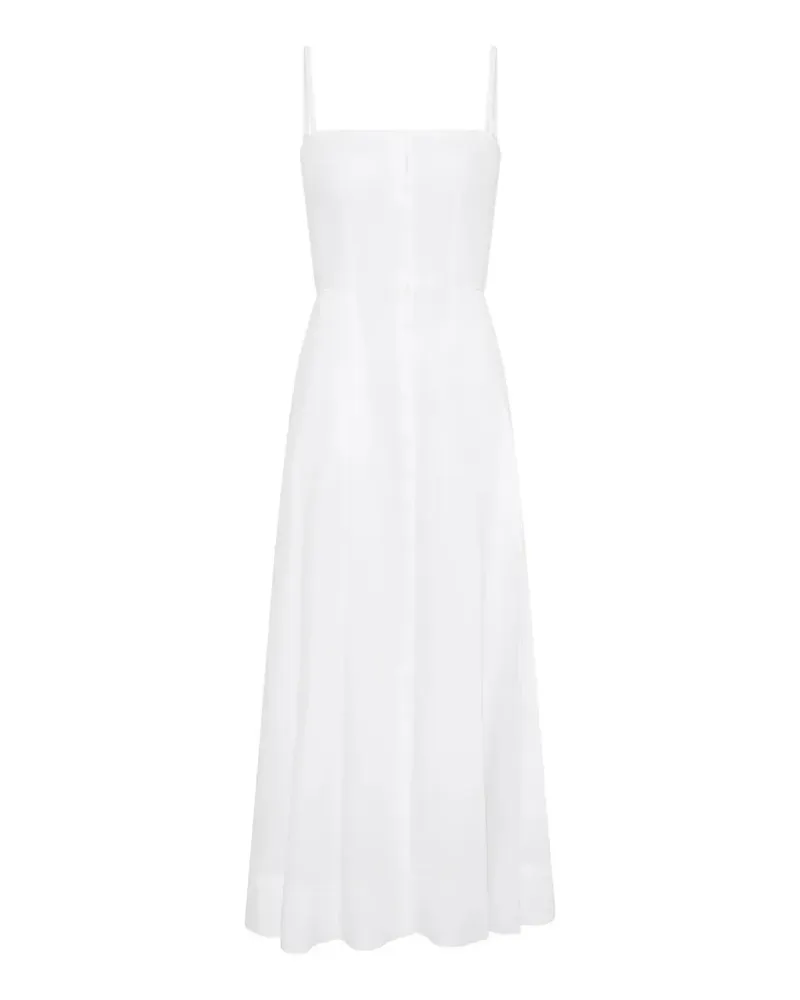Gabriela Hearst Magritte Midikleid - Weiß Weiß