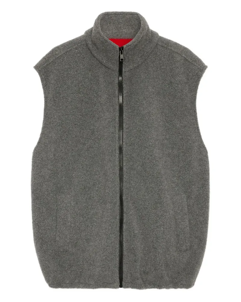 MSGM zip-fastening gilet - Grau Grau