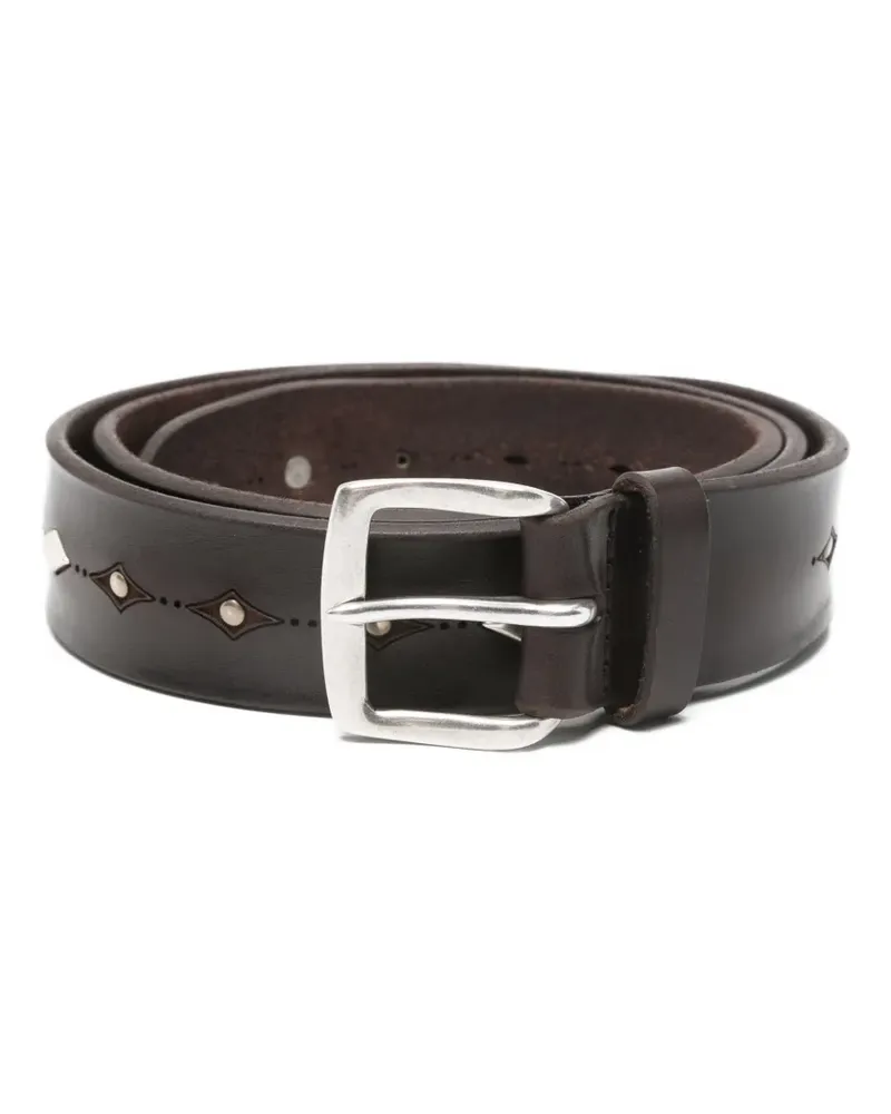 Orciani stud-embellished cut-out belt - Braun Braun