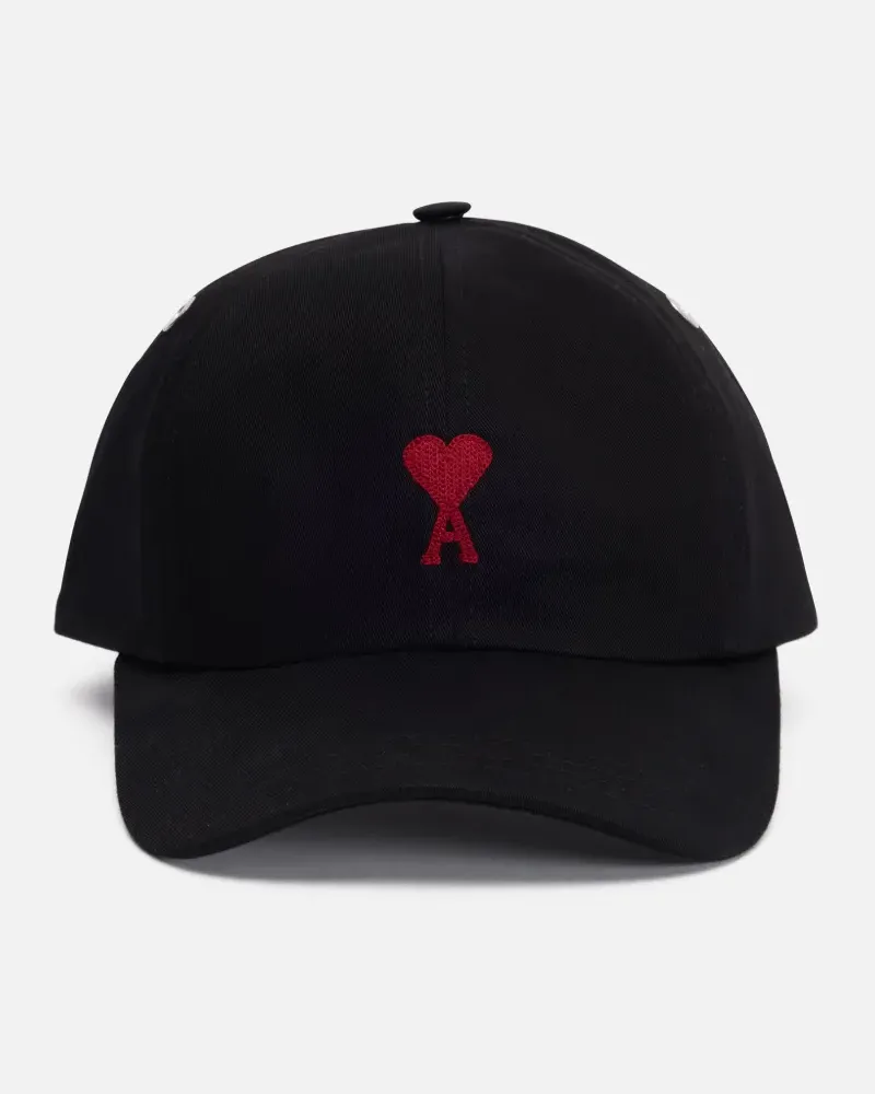 AMI Paris Ami de Coeur Baseballkappe - Schwarz Schwarz
