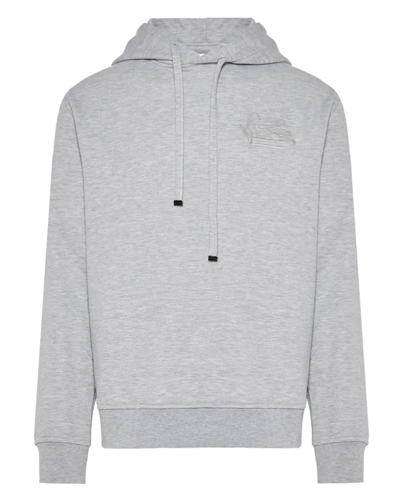 Etro Hoodie mit Logo-Stickerei - Grau Grau