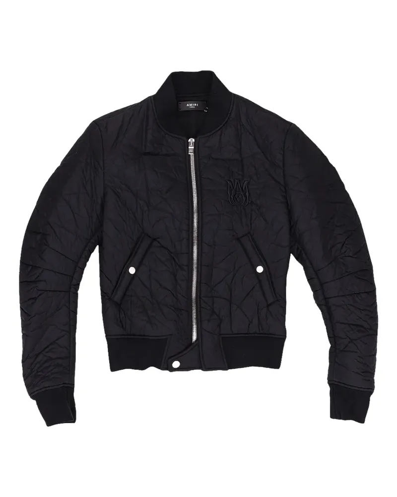 Amiri crinkle bomber jacket - Schwarz Schwarz