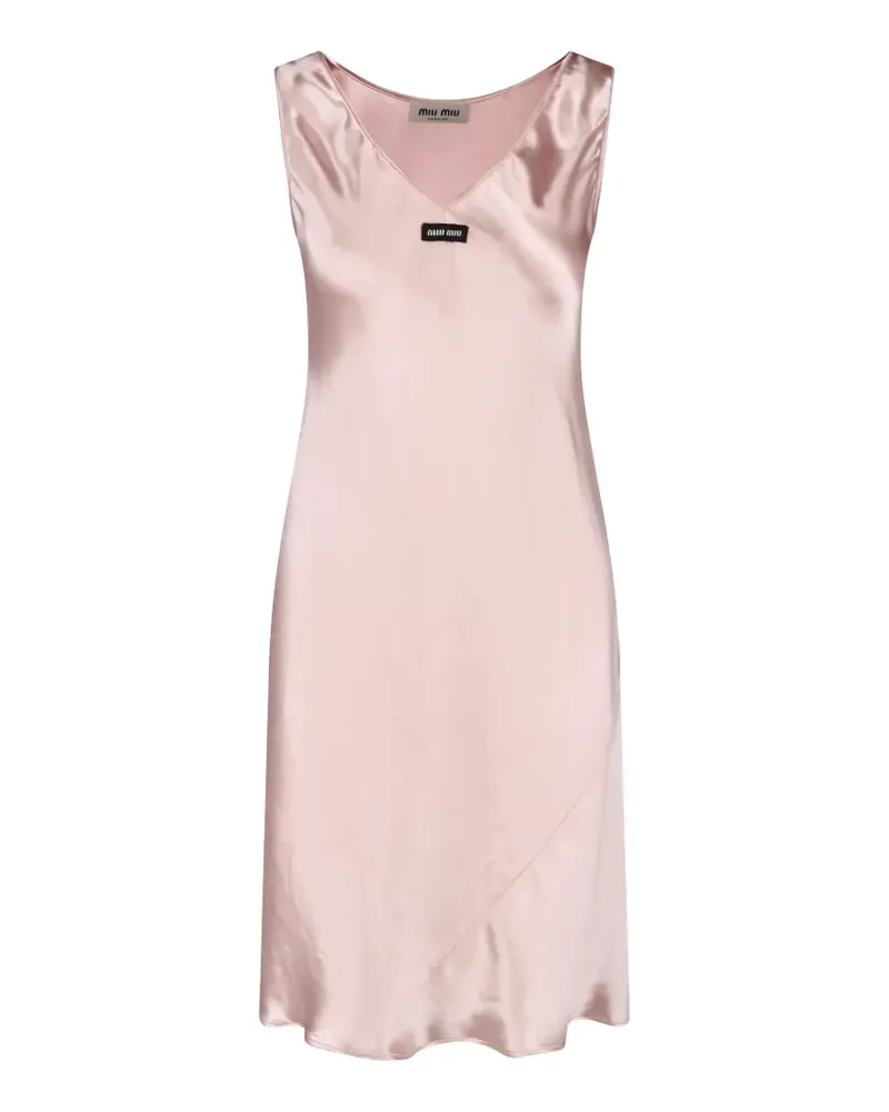 Miu Miu satin midi-dress - Rosa Rosa