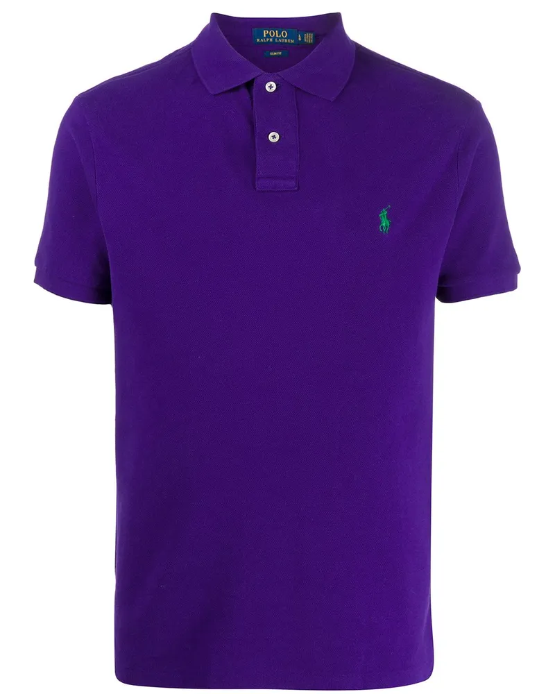 Ralph Lauren Poloshirt mit Logo-Stickerei - Violett Violett