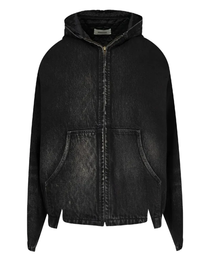 SEEKINGS Jeansjacke mit Kapuze - DESERTWASHBLACK Desertwashblack